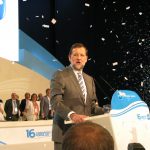 Mariano Rajoy no Congreso do PP en Valencia, en 2008