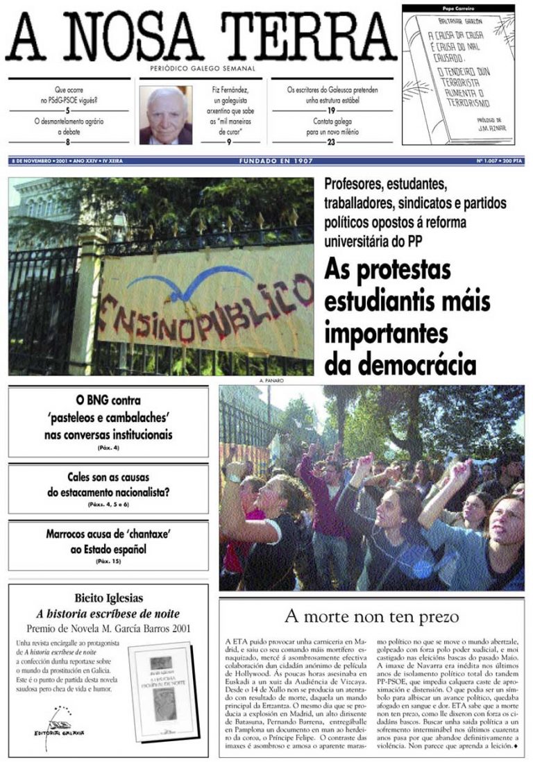 Nº 1007. 8 de Novembro. 2001