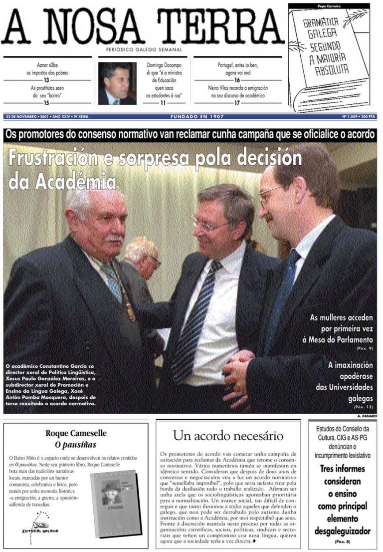 Nº 1009. 22 de Novembro. 2001
