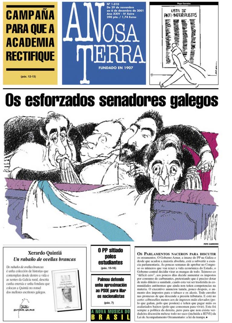 Nº 1010 29 de novembro ao 6 de decembro de 2001
