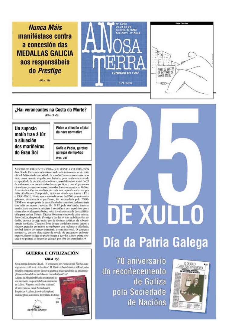 Nº 1092 – 24 de xullo de 2003