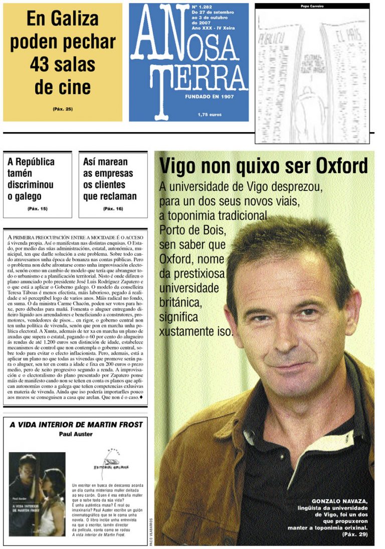 Nº 1282 – 27 DE SETEMBRO DE 2007