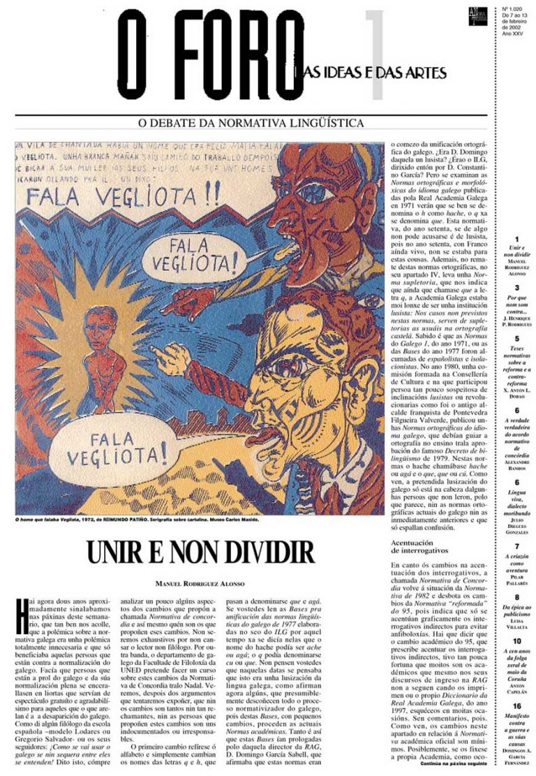 O FORO Nº 1 – febreiro 2002