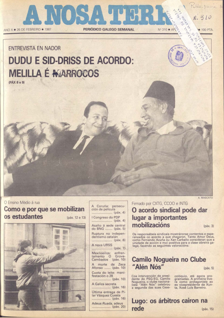 Nº 310 – 26 de febreiro de 1987
