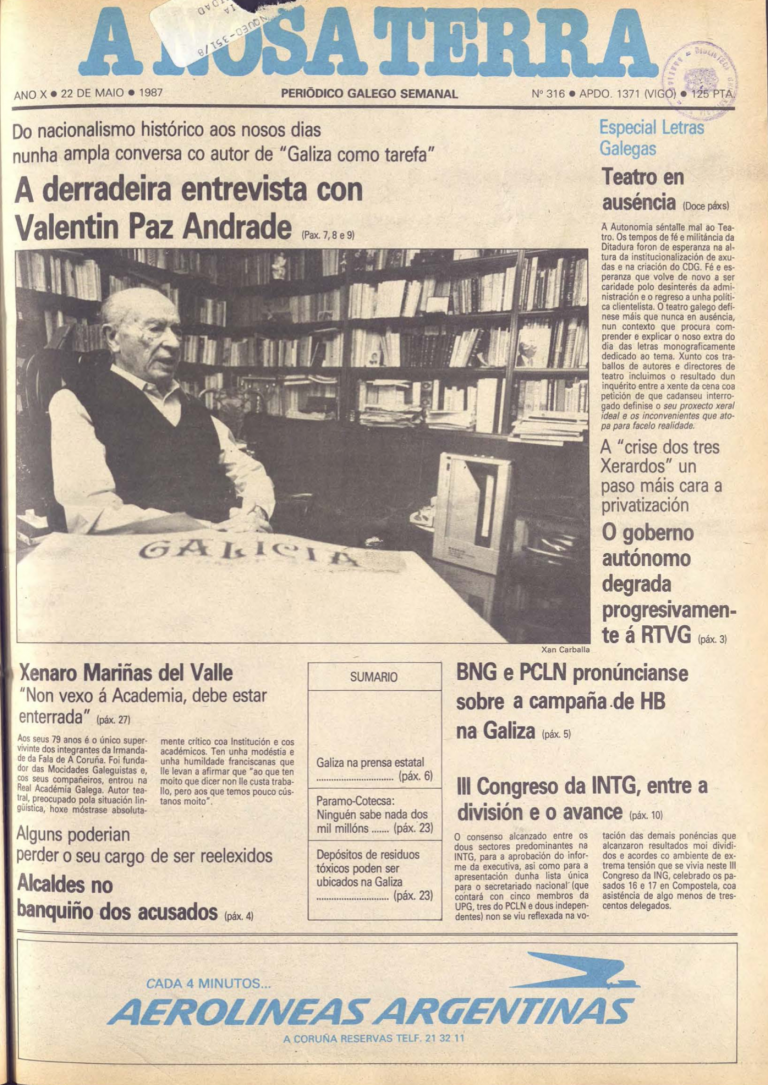 Nº 316 – 22 de maio de 1987