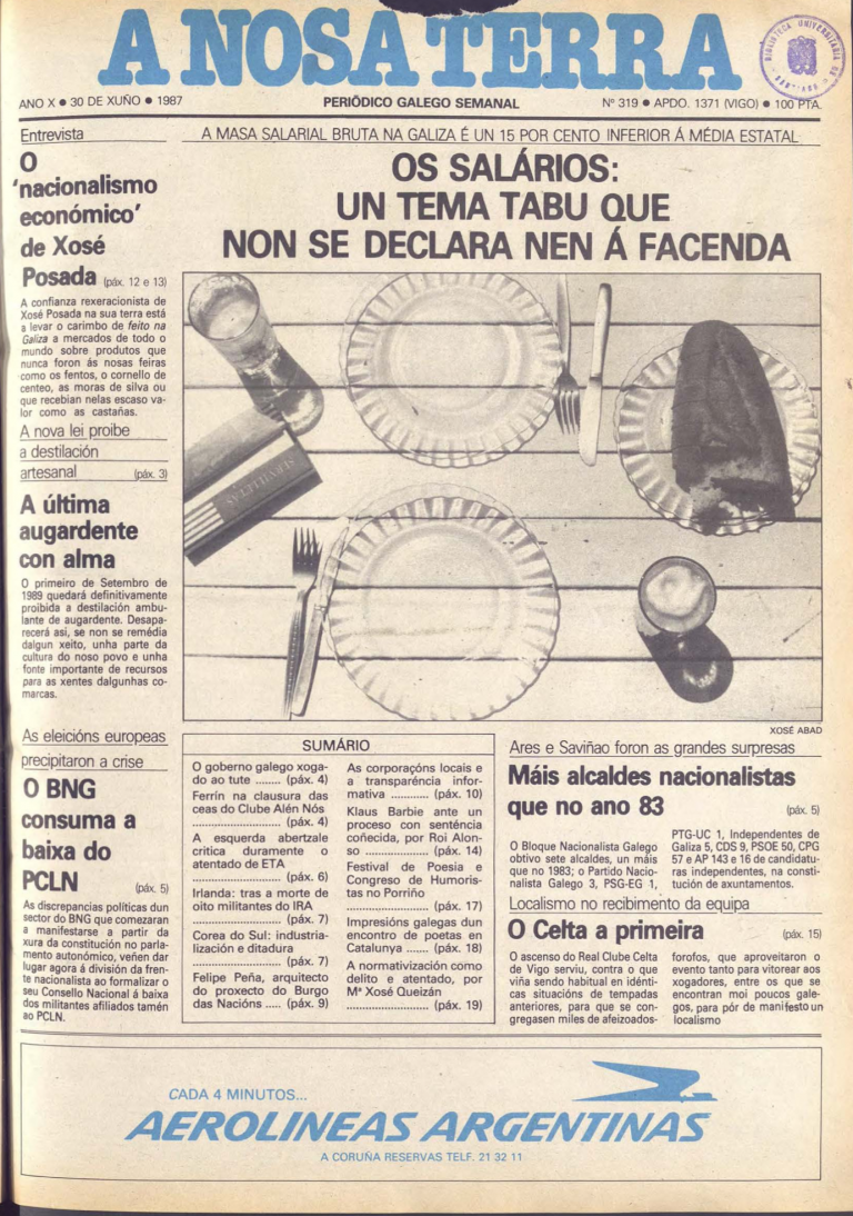 Nº 319 – 30 de xuño de 1987