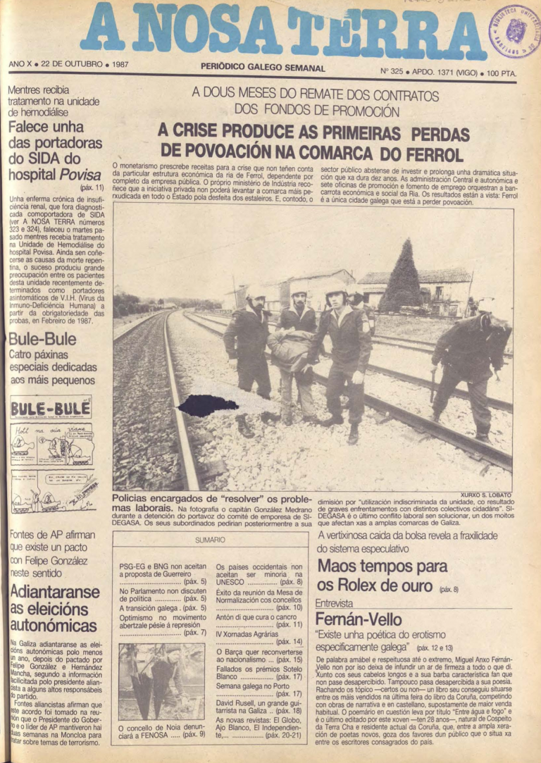 Nº 325 – 22 de outubro de 1987