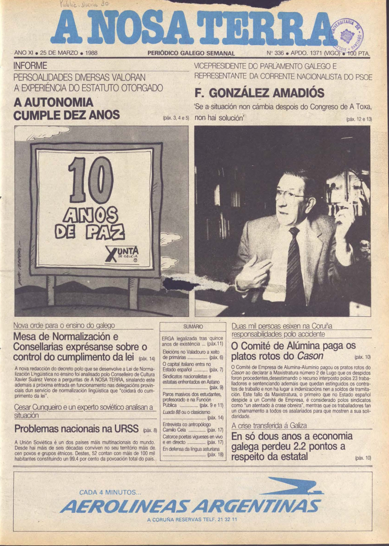 Nº 336 – 25 de marzo de 1988