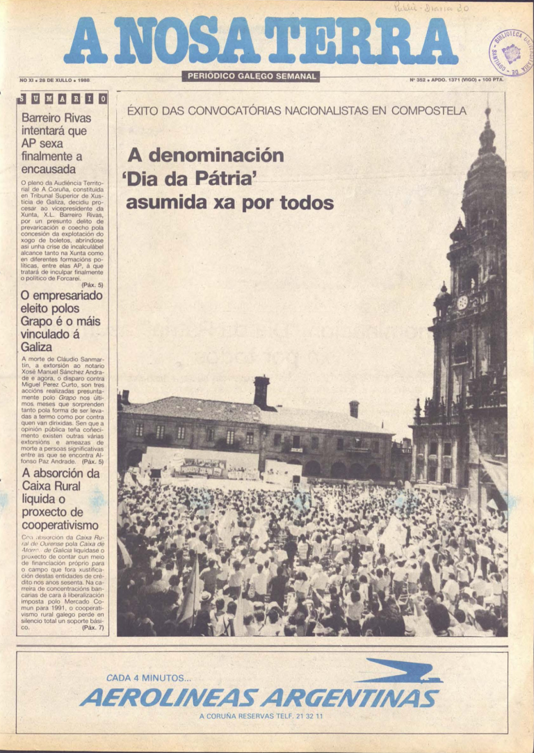 Nº 352 – 28 de xullo de 1988