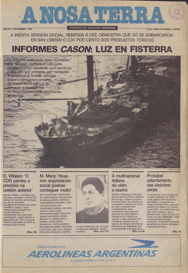Nº 370 – 12 de xaneiro de 1989