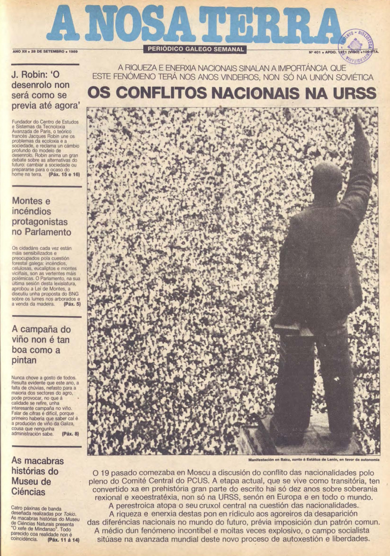 Nº 401 – 28 de setembro de 1989