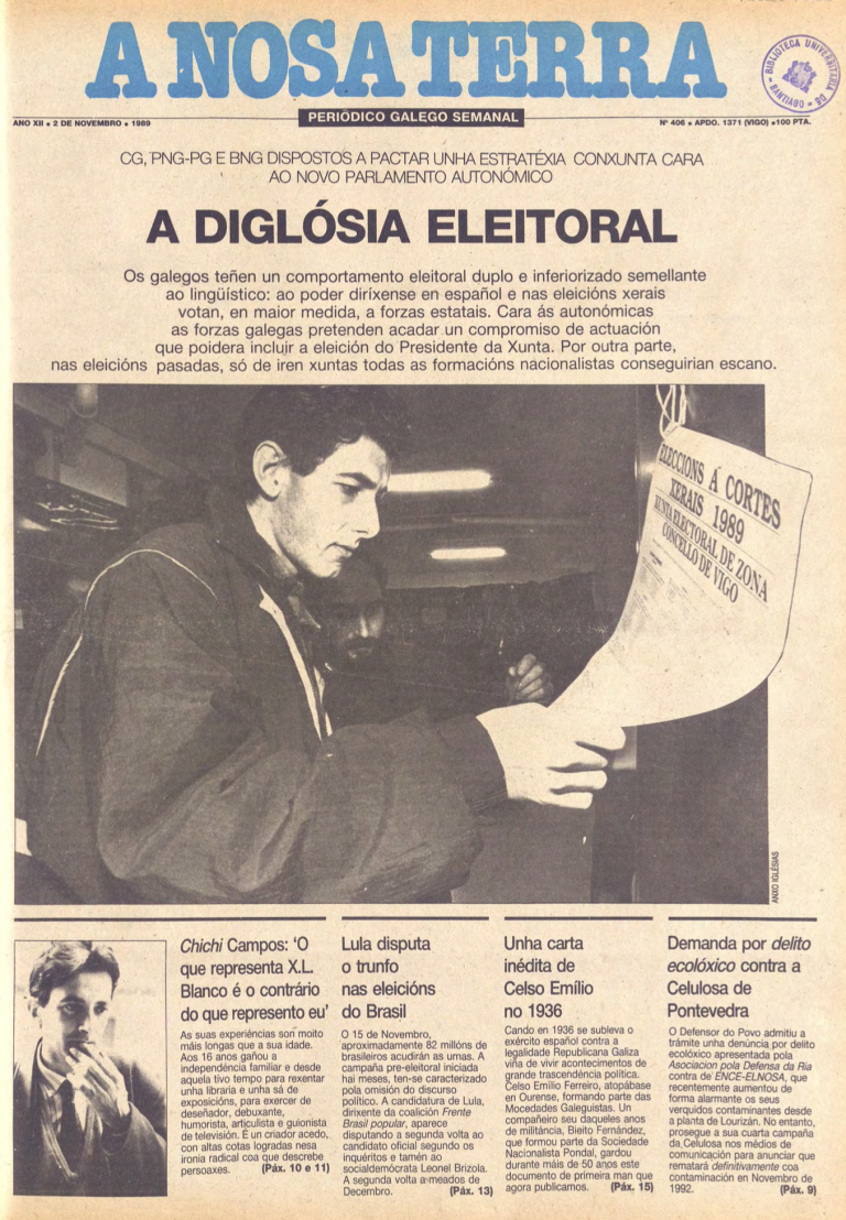 Nº 406 – 2 de novembro de 1989