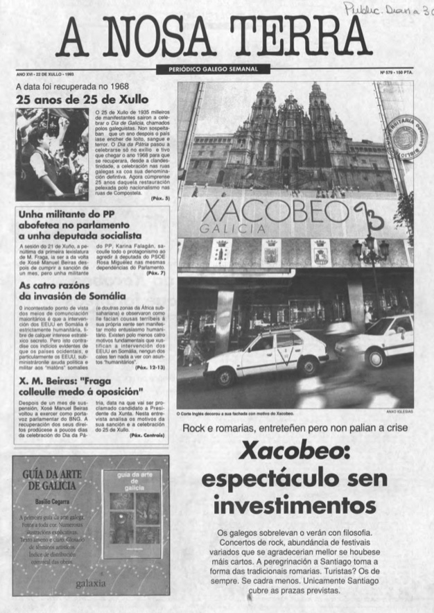 Nº 579 – 22 de xullo de 1993