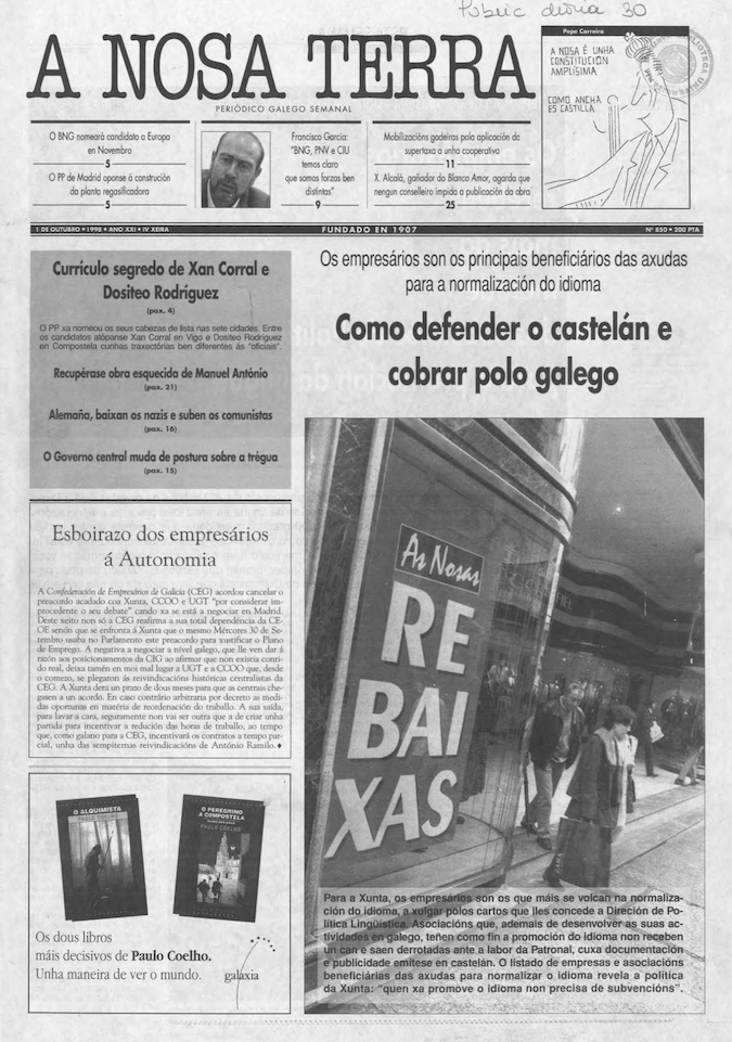 Nº 850 – 1 de outubro de 1998