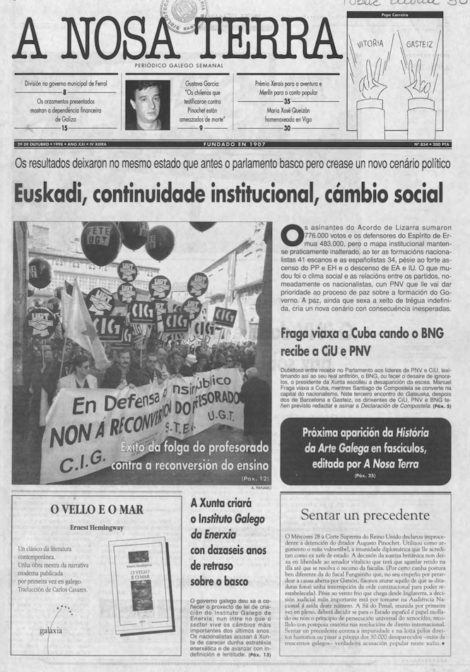 Nº 854 – 29 de outubro de 1998