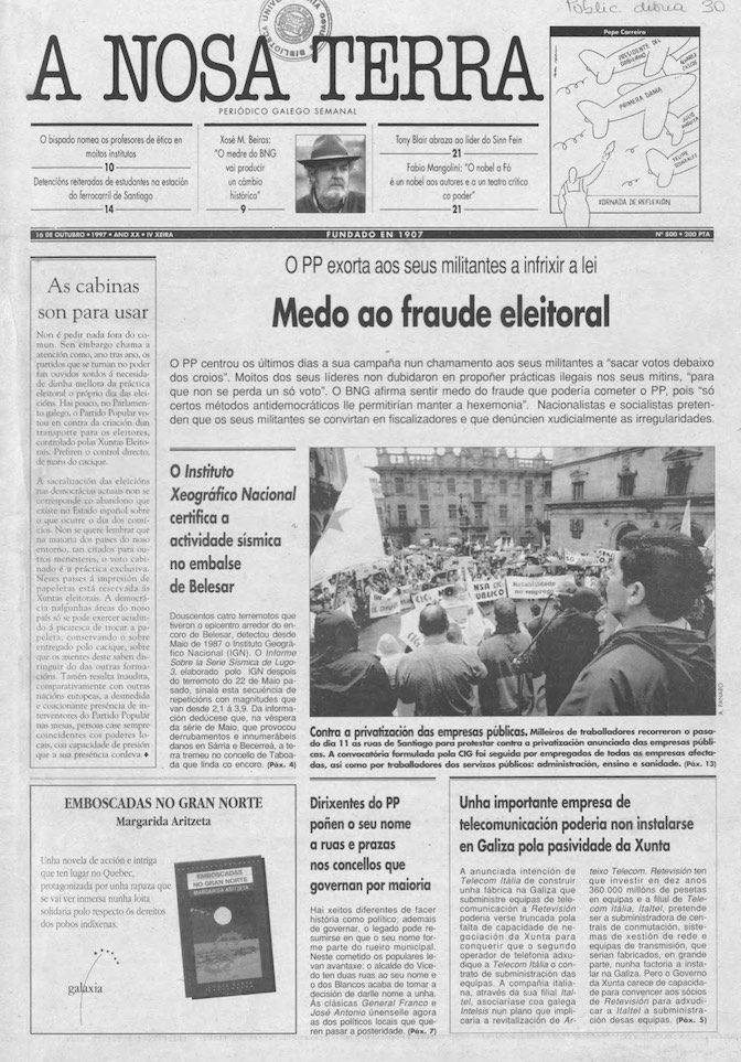 Nº 800 – 16 de outubro de 1997