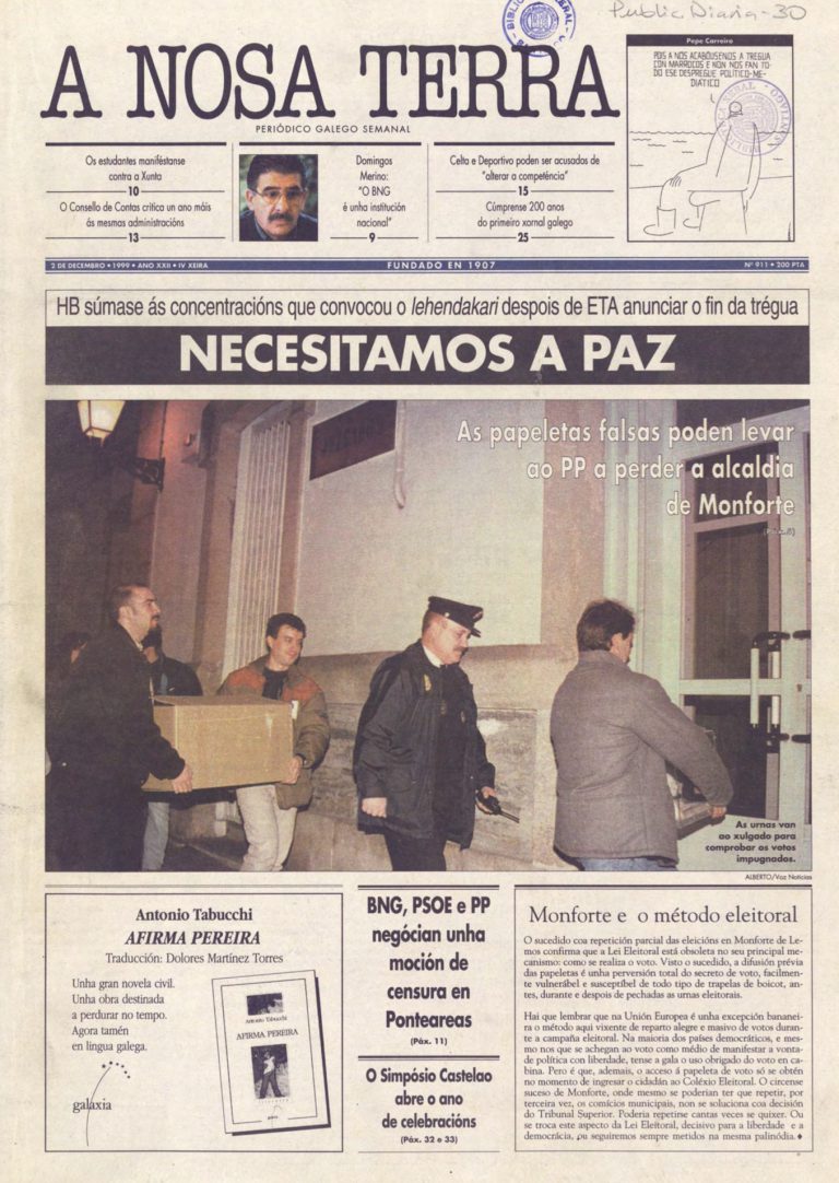 Nº 911 – 2 de decembro de 1999
