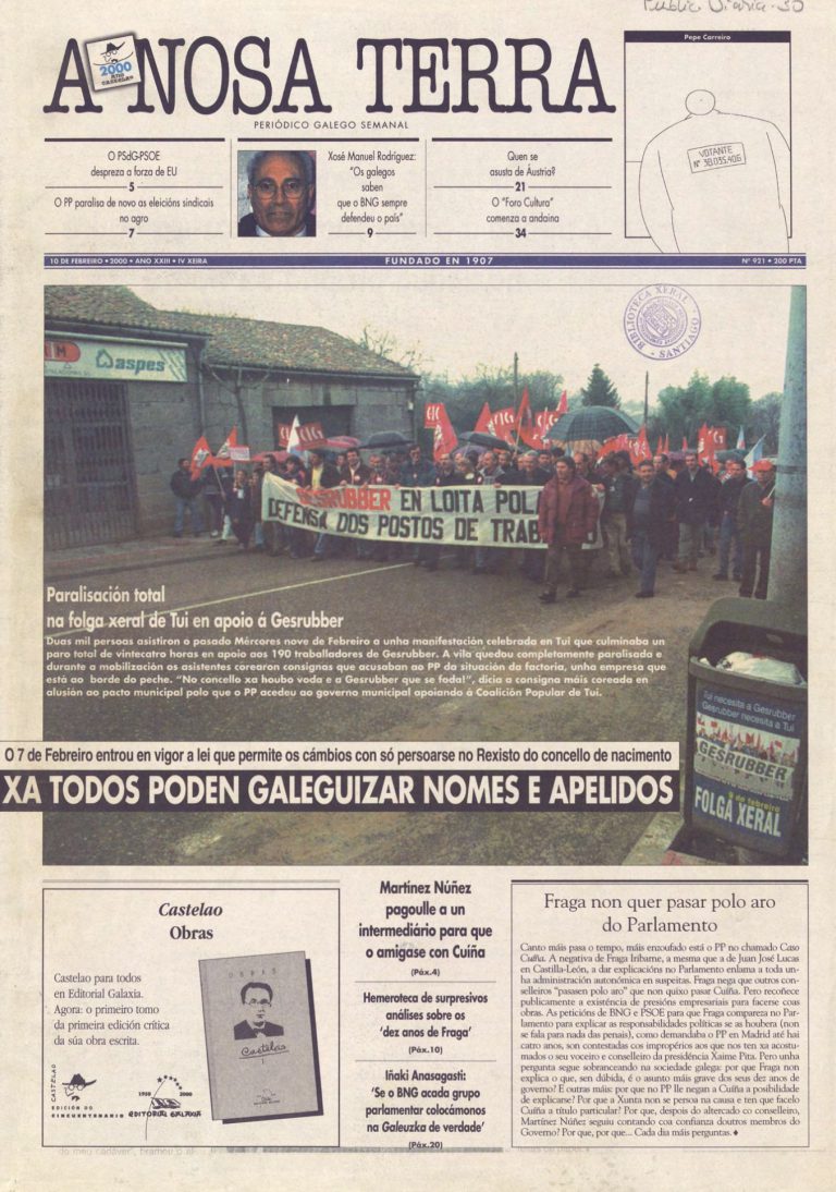 Nº 921 – 10 de febreiro de 2000